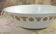 Corelle serving bowl, in "Butterfly Gold" pattern introduced at launch in 1970. Corellebowl.jpg