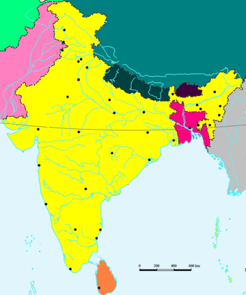 Map of India based on survey of rivers of India. India Map based on Survey of India rivers.PNG