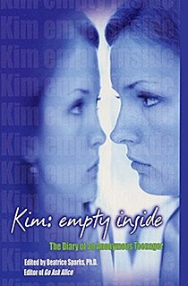 <i>Kim: Empty Inside: The Diary of an Anonymous Teenager</i> 2002 young adult novel by Beatrice Sparks