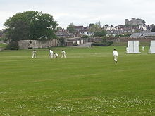 Third eleven May 2013. LPCC used to play at the convent ground (see image) but now all matches take place at the stanley turner ground instead Lewes priory cricket club May 2013.jpg