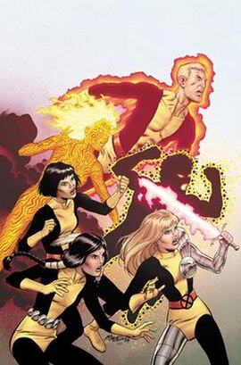 Variant cover to New Mutants, vol. 3 #1 by Bob McLeod.