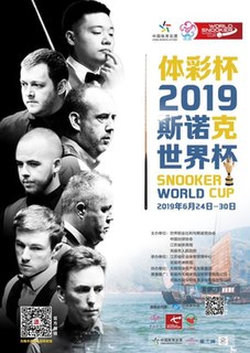 <span class="mw-page-title-main">2019 World Cup (snooker)</span> Snooker team event, June 2019