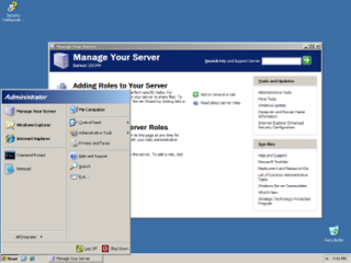 <span class="mw-page-title-main">Windows Server 2003</span> Server operating system by Microsoft released in 2003