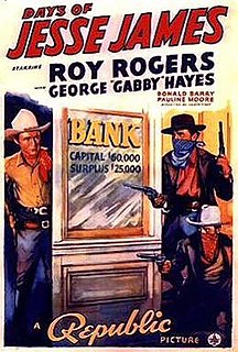 <i>Days of Jesse James</i> 1939 film