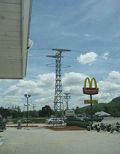 A Mt. Whittier gondola tower