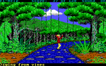 Artist Gary Sirois' talent for drawing trees led to the game's jungle setting. Hugo III, Jungle of Doom!.png