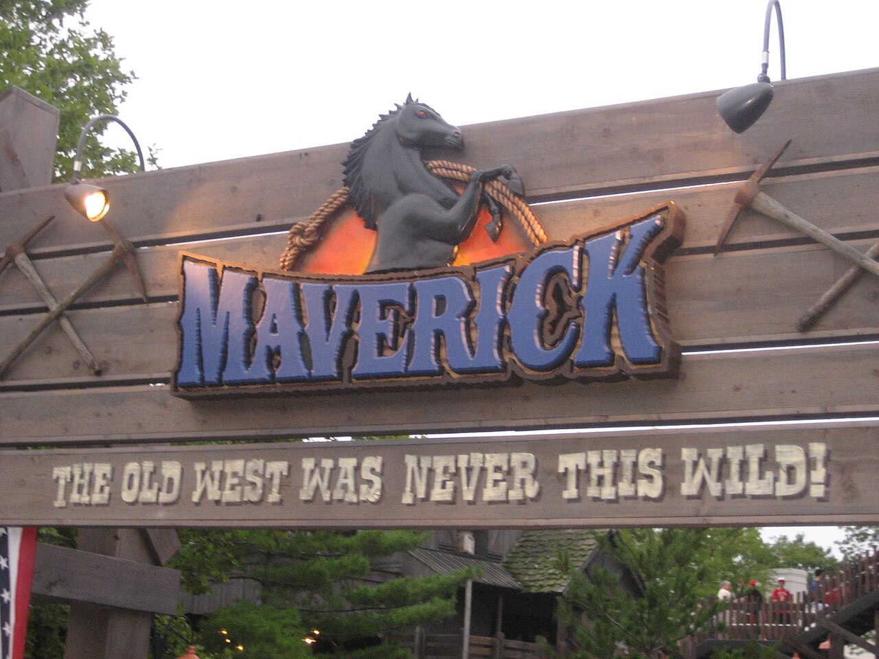 File Maverick roller coaster sign.jpg Wikipedia