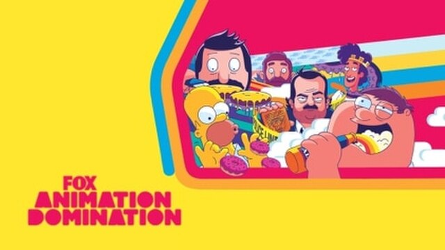 Logo featuring the shows of the Animation Domination block