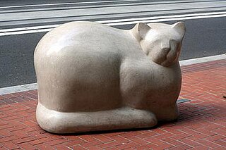 <i>Cat in Repose</i> Sculpture in Portland, Oregon, U.S.