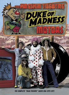 <i>Duke of Madness Motors</i> 2020 book and DVD archive by the Firesign Theatre