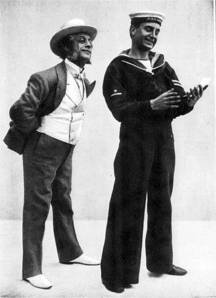 Walter Passmore (l) and Henry Lytton in A Princess of Kensington