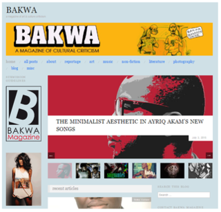 <i>Bakwa</i> (magazine) Cameroonian literary magazine