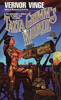 <i>Tatja Grimms World</i> 1987 novel by Vernor Vinge