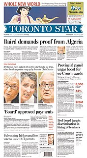 <i>Toronto Star</i> Canadian daily newspaper in Ontario