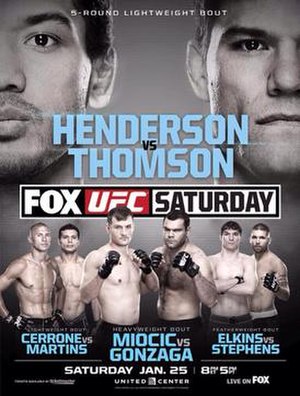 The poster for UFC on Fox: Henderson vs. Thomson