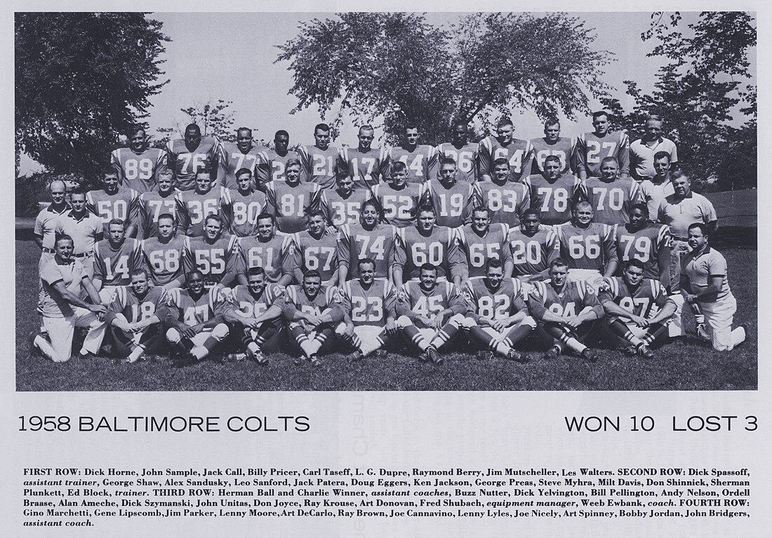 1958 Baltimore Colts season