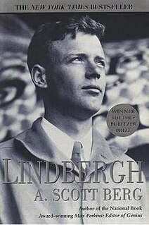 <i>Lindbergh</i> (book) 1998 biography of Charles Lindbergh by A. Scott Berg