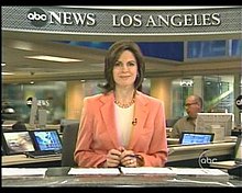 Elizabeth Vargas anchors ABC World News Tonight from ABC News' Los Angeles Bureau, located at The Prospect Studios until 2011. Los Angeles ABC News.JPG