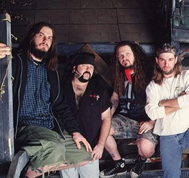 The band's best-known lineup, circa 2000. From left: Phil Anselmo, Vinnie Paul, Dimebag Darrell, and Rex Brown.