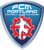 Previous logo used by FC Mulhouse Portland Spartans Futbol Club logo.png