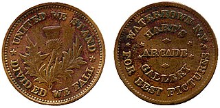 <span class="mw-page-title-main">Civil War token</span> Privately minted token coins