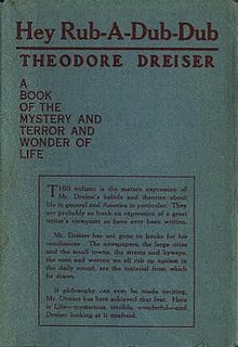 <i>Hey Rub-a-Dub-Dub</i> collection of essays by Theodore Dreiser