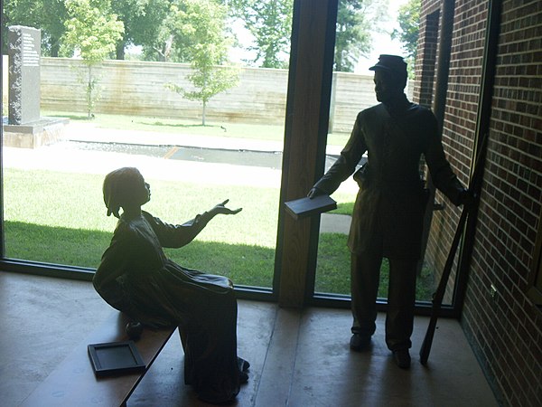 Inside the Civil War Interpretive Center in Corinth.