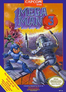 <i>Mega Man 3</i> 1990 action-platform video game published by Capcom and Nintendo