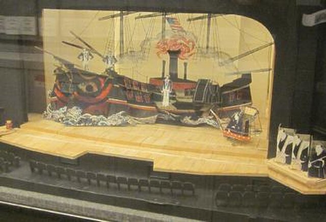 Set design model for original 1976 production of Pacific Overtures.