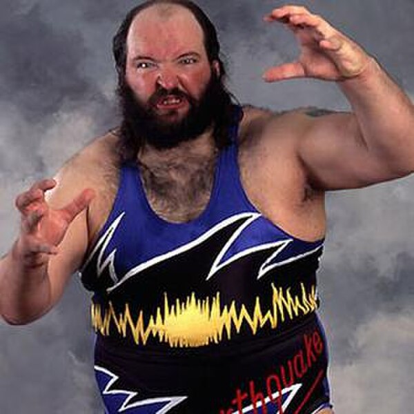 Tenta in a WWF promotional image as Earthquake