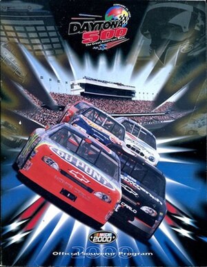 The 2000 Daytona 500 program cover, featuring Jeff Gordon.