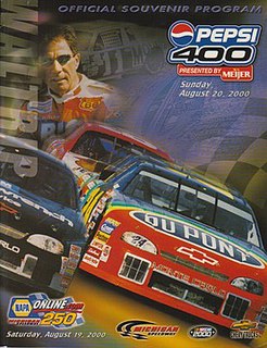 2000 Pepsi 400 presented by Meijer 22nd race of the 2000 NASCAR Winston Cup Series