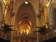 Interior of Cuenca Cathedral where the film's climax takes place.
