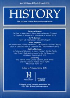 <i>History: The Journal of the Historical Association</i> Academic journal