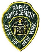 Patch de la patrouille de police des parcs de New York