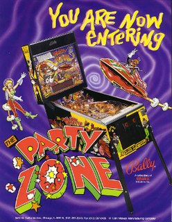 <i>The Party Zone</i> solid-state pinball machine