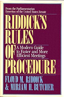 <i>Riddicks Rules of Procedure</i>