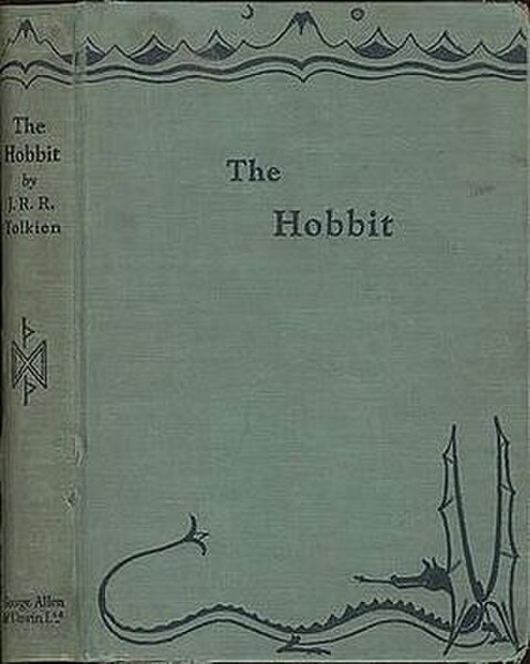 Cover of the 1937 first edition, from a drawing by Tolkien