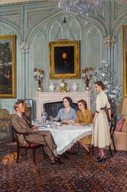 File:Conversation Piece at the Royal Lodge, Windsor.webp