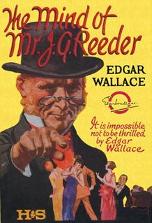 <i>The Mind of Mr. J. G. Reeder</i> 1925 short story collection by Edgar Wallace