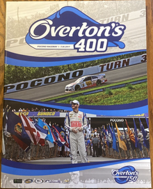 Capa de programa de 400 da Overton 2017