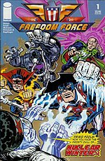 Cover of the first issue Freedom Force 01 cover.jpg