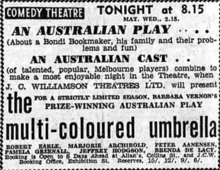 The Age 14 December 1957 Multi Coloured Umbrella Melbourne.png