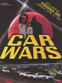 The 1979 Virginia 500 program cover, parodying the Star Wars film.