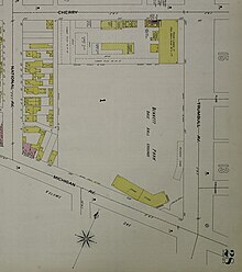 Bennett Park outline in 1897 Bennett Park Detroit 1897 Sanford map.jpg