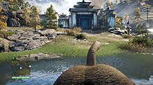 In Far Cry 4, players have the ability to ride on elephants. Far Cry 4 gameplay screenshot 1.jpg