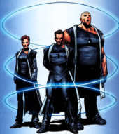 Phantom Zone criminals pictured from left to right: Ursa, General Zod, and Non. Art by Gary Frank and Jonathan Sibal. Phantom Zone Criminals.png