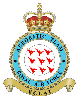 Red Arrows Aerobatics display team of the Royal Air Force