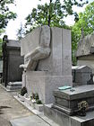 Oscar Wilde's tomb, 1912, Père Lachaise Cemetery, Paris