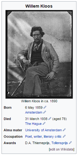 Screenshot from Willem Kloos showing Qnumber not in infobox